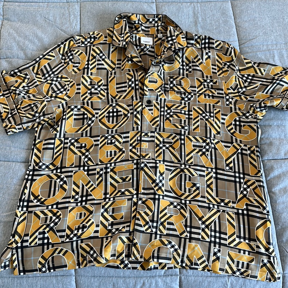 Burberry silk button up